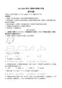 四川省雅安市2023-2024学年九年级上学期期末数学试题