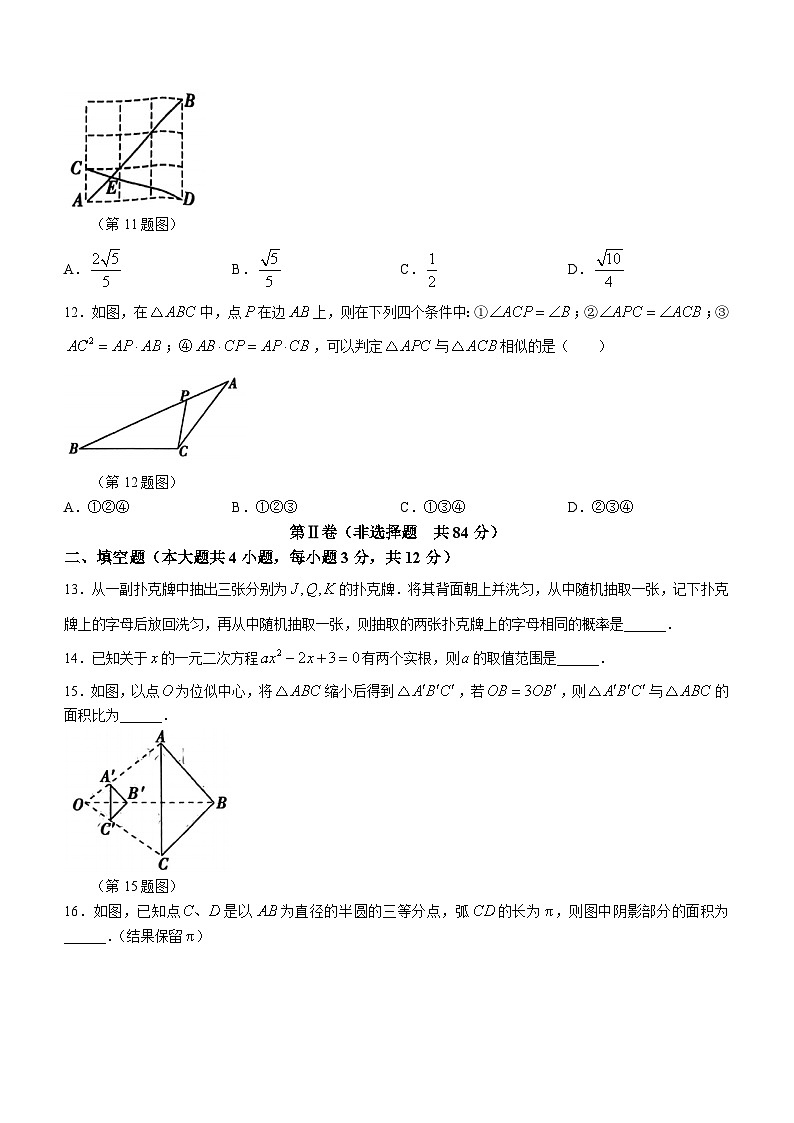 山东省临沂市河东区2023-2024学年九年级上学期1月期末数学试题()第3页