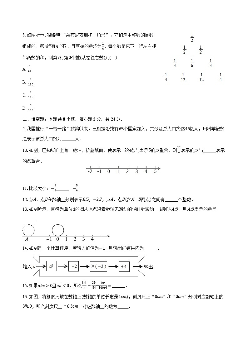 2023-2024学年江苏省苏州市相城实验中学七年级（上）月考数学试卷（10月份）（含解析）02