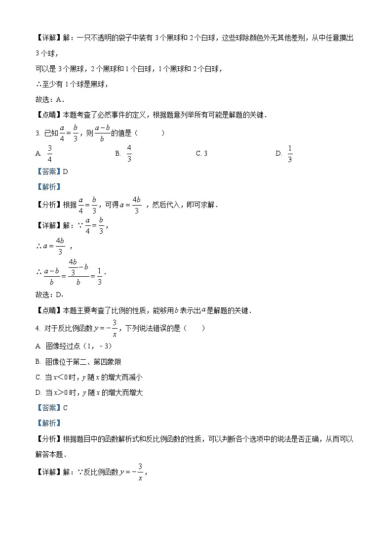 河南省商丘市梁园区2023-2024学年九年级上学期期末数学试题第2页