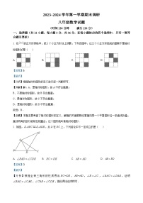 山东省聊城市东阿县2023-2024学年八年级上学期期末数学试题