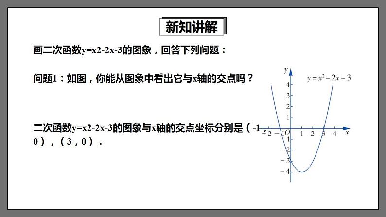 湘教版数学九年级下册 1.4《 二次函数与一元二次方程的联系》课件第3页