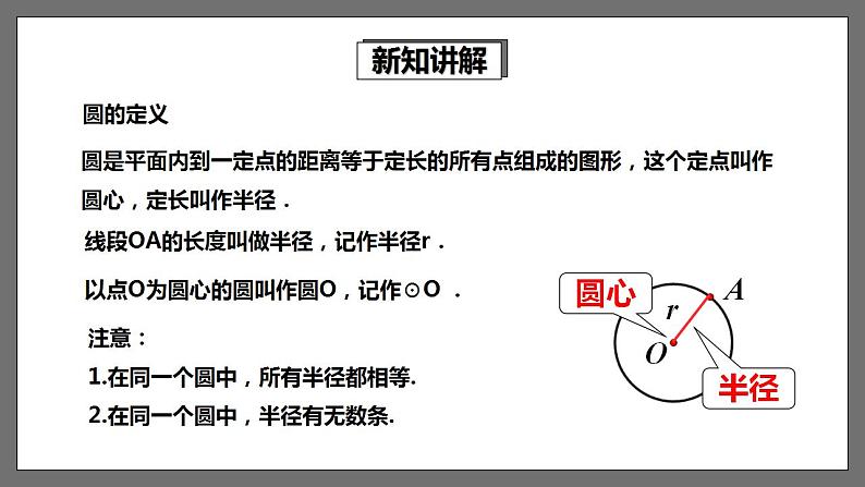 湘教版数学九年级下册 2.1《圆的对称性 》课件第4页