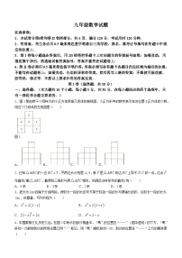 山东省菏泽市牡丹区2023-2024学年九年级上学期期末数学试题