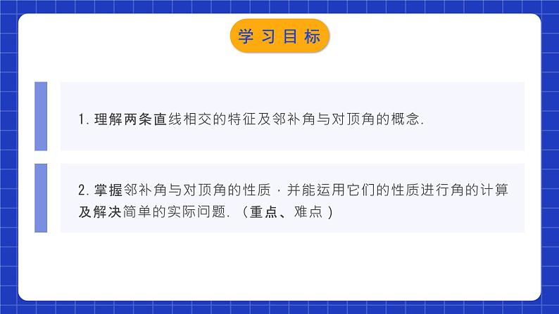 人教版数学七年级下册  5.1.1 《相交线》课件+教学设计+导学案+分层练习（含答案解析）02