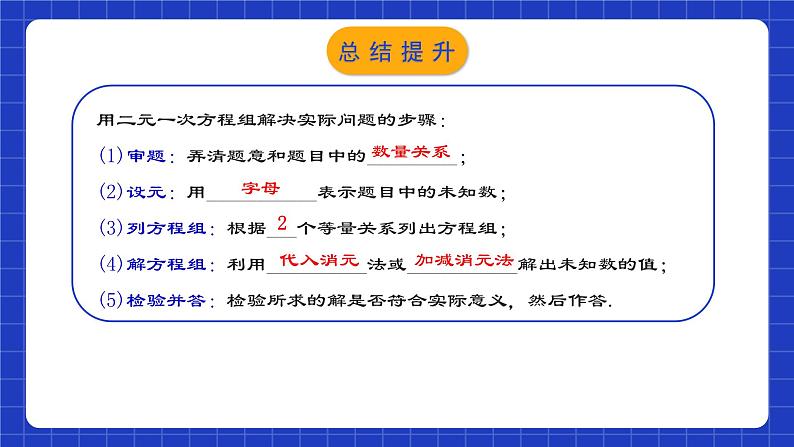 人教版数学七年级下册 8.3.1《实际问题与二元一次方程组（1）》课件+教学设计+导学案+分层练习（含答案解析）08