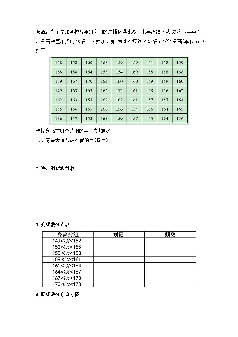 人教版数学七年级下册 10.2.1《直方图（1）》课件+教学设计+导学案+分层练习（含答案解析）02