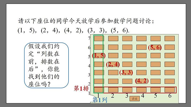 7.1.1《有序数对》课件-人教版数学七年级下册07