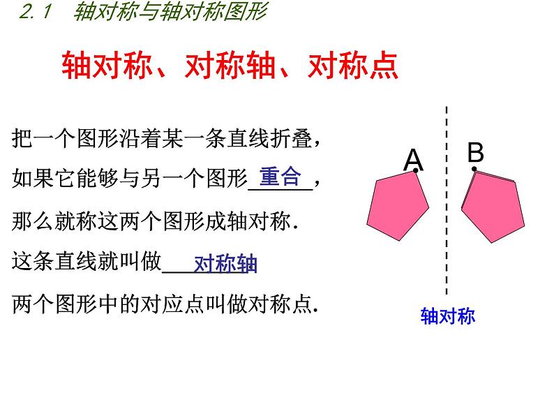 2.1 轴对称与轴对称图形 苏科版八年级数学上册课件07