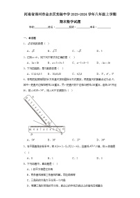 河南省郑州市金水区实验中学2023-2024学年八年级上学期期末数学试题