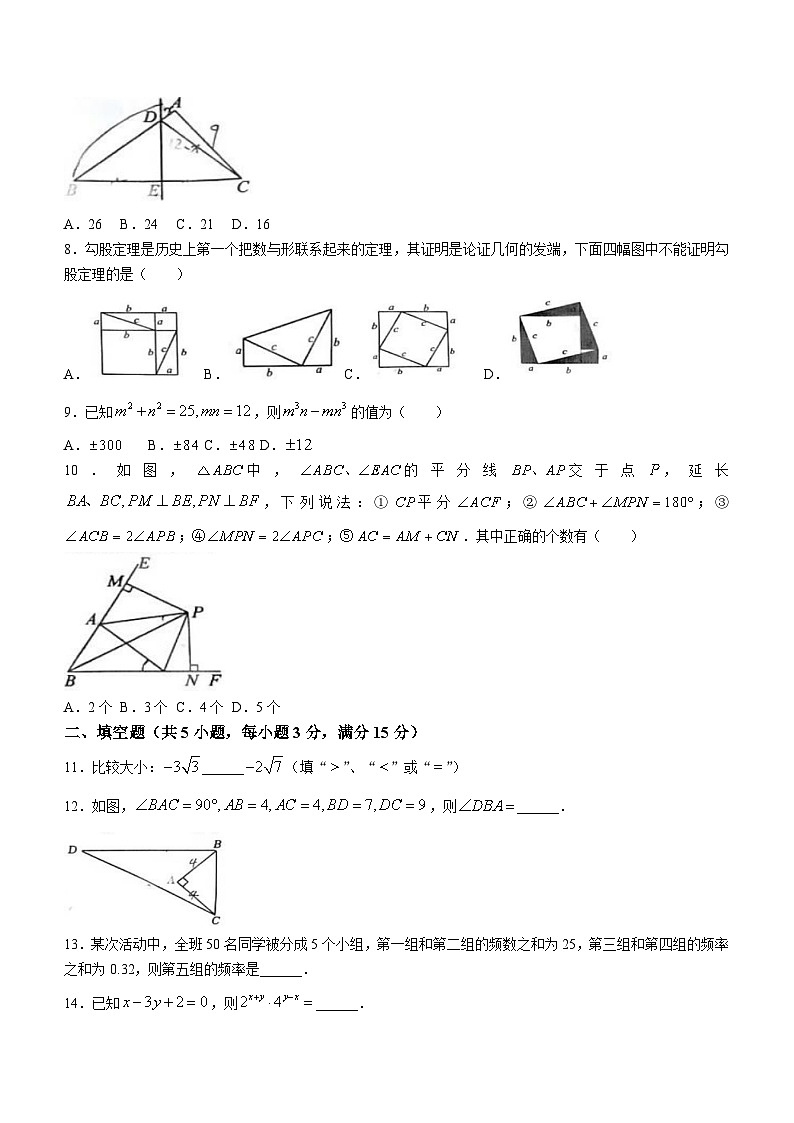 河南省周口市商水县2023-2024学年八年级上学期期末数学试题（含答案）第2页
