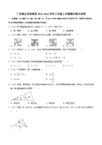 广西壮族自治区崇左市扶绥县2023-2024学年八年级上学期期末数学试卷（含答案）