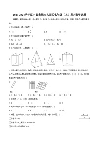 2023-2024学年辽宁省盘锦市大洼区七年级（上）期末数学试卷（含解析）