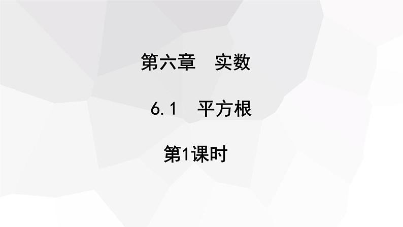 6.1 平方根 第1课时 课件 2023-2024学年初中数学人教版七年级下册第1页