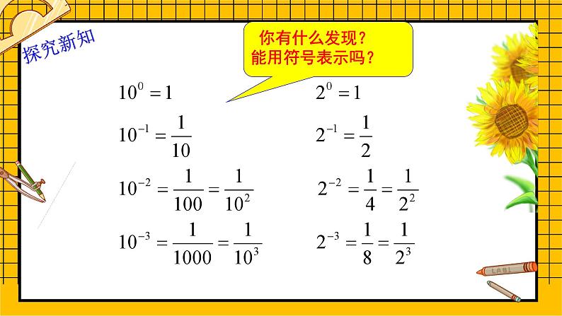 鲁教版五四制初中六年级下册数学6.4.1《零指数幂与负整数指数幂》课件05