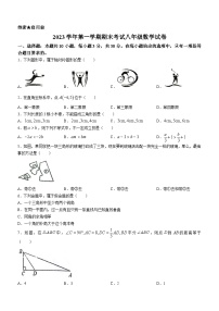 浙江省宁波市鄞州区其他部分学校2023-2024学年八年级上学期期末数学试题