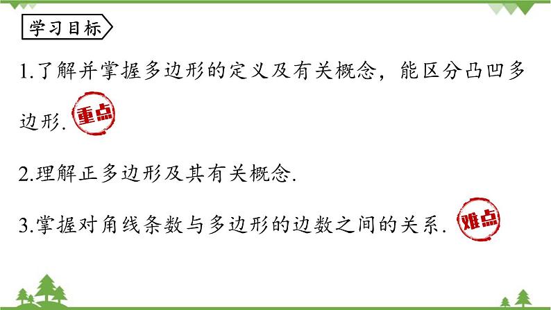 人教版数学八年级上册 11.3.1　多边形课件第3页