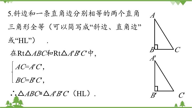 人教版数学八年级上册 12.4 全等三角形小结第2课时课件07