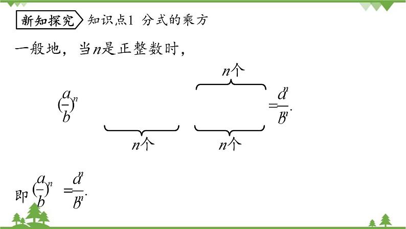 人教版数学八年级上册 15.2.2分式的乘方课件第6页