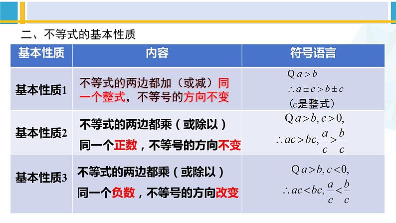 北师大版八年级数学下册教材配套教学课件 第二章 一元一次不等式和一元一次不等式组（回顾与思考）（课件）04