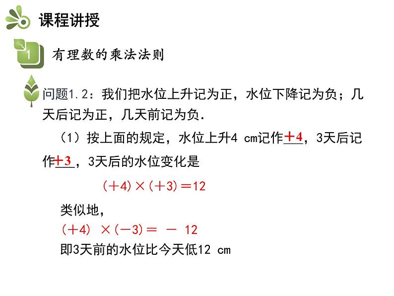 2.6.1 有理数的乘法 苏科版七年级数学上册教学课件第5页