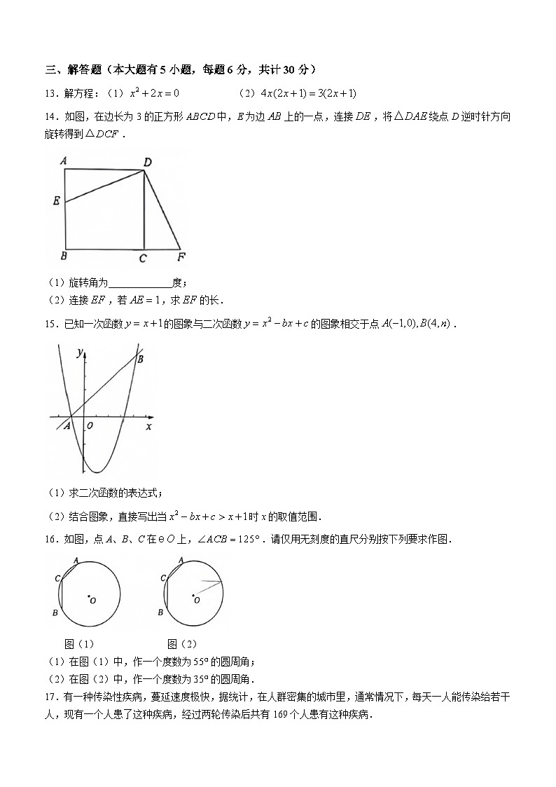 江西省赣州市经开区2023-2024学年九年级上学期期中数学试题(含答案)03