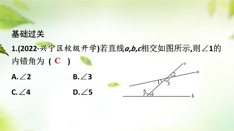 5.1相交线第3课时++++同位角、内错角、同旁内角课件2023-2024学年人教版七年级数学下册++06