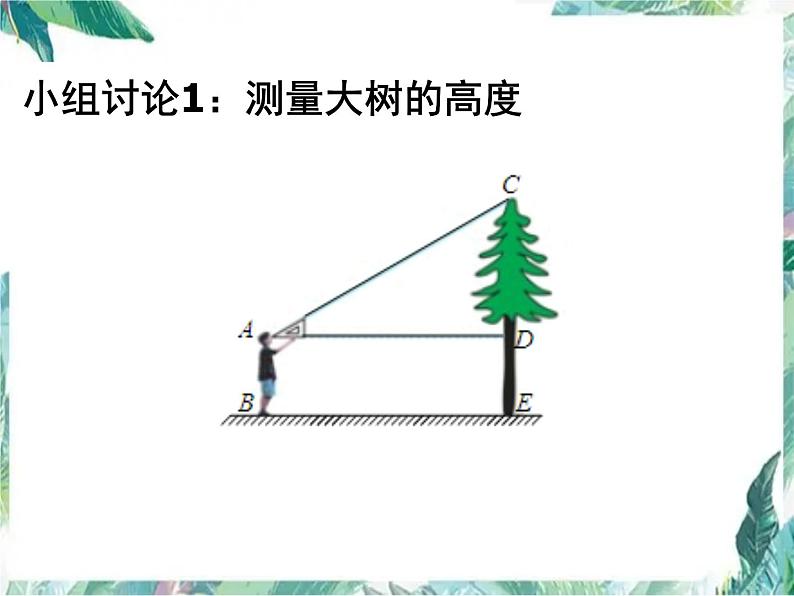 1.6++利用三角函数测高+优质课件+++2023-2024学年北师大版九年级数学下册+04