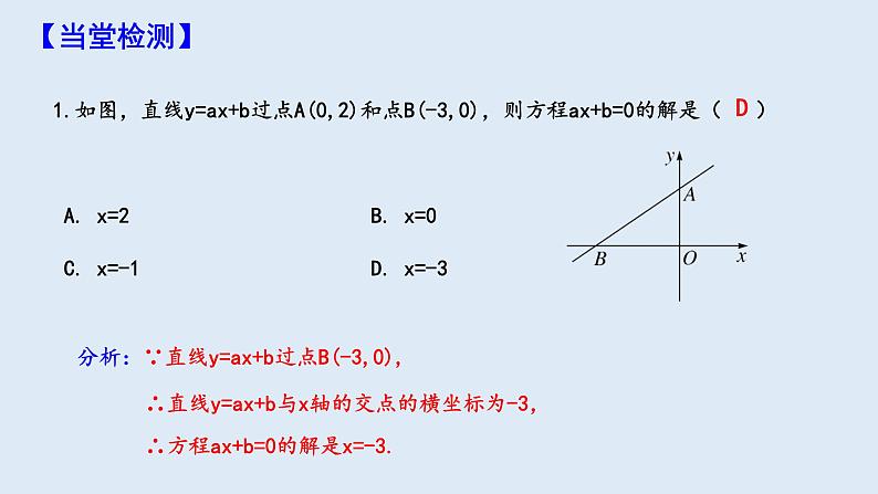 19.2.3 一次函数与方程、不等式 第1课时  课件 2023-2024学年初中数学人教版八年级下册08