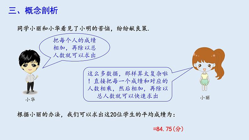 20.1.1 平均数 第2课时  课件 2023-2024学年初中数学人教版八年级下册04