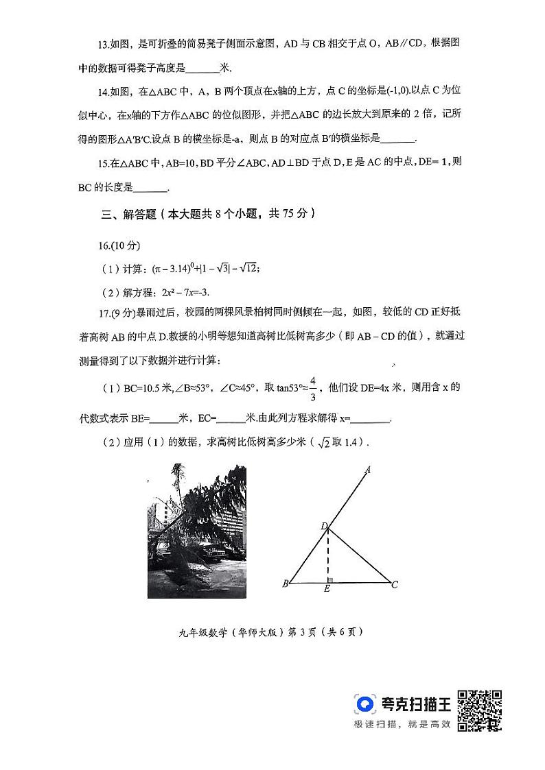 +河南省洛阳市2023-2024学年九年级上学期期末数学试题03