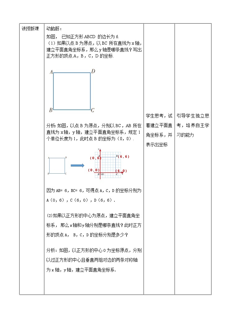 湘教版数学八年级下册3.2 简单图形坐标表示教学设计02