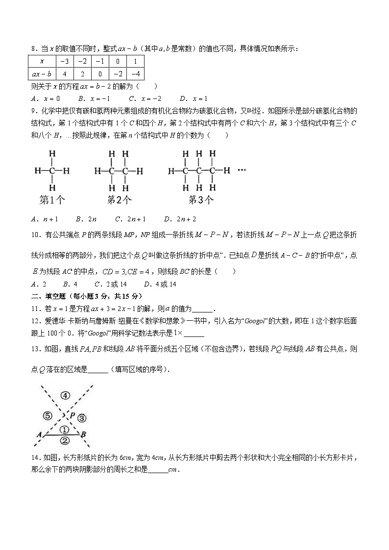河南省驻马店市确山县2023-2024学年七年级上学期期末数学试题第2页