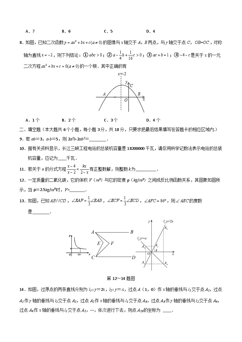 山东省菏泽市成武县重点中学2023-2024学年九年级下学期开学考试数学试题（含答案）02