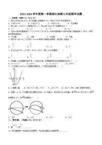 江苏省徐州市2023-2024学年九年级上学期期末数学试题（含答案）