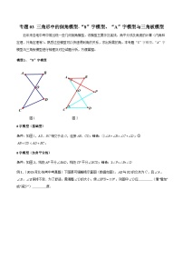 专题03 三角形中的倒角模型-“8”字模型、“A”字模型与三角板模型-备战2024年中考数学常见模型题型归纳与总结高分突破（全国通用）