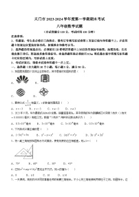 湖北省省直辖县级行政单位2023-2024学年八年级上学期期末数学试题