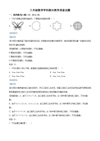 57，吉林省吉林市船营区2023-2024学年八年级上学期期末数学试题