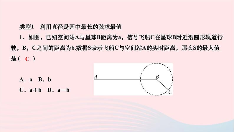 2024九年级数学下册第24章圆重难专题六圆中常见最值问题作业课件新版沪科版第2页