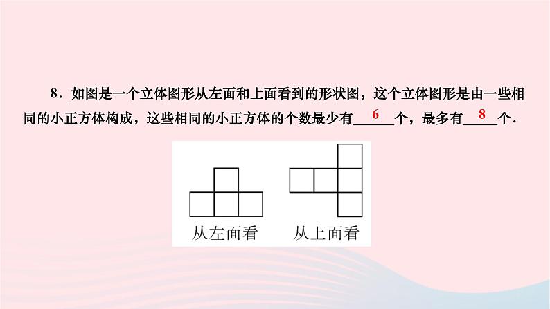 2024九年级数学下册第25章投影与视图章末复习作业课件新版沪科版06