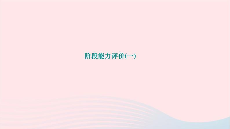 2024九年级数学下册阶段能力评价一作业课件新版华东师大版第1页