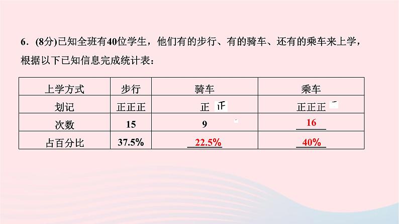 2024七年级数学下册第十章数据的收集整理与描述10.1统计调查第一课时全面调查作业课件新版新人教版07