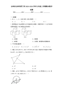 吉林省吉林市舒兰市2023-2024学年九年级上学期期末数学试题