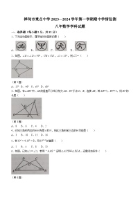 吉林省吉林市桦甸市重点中学2023-2024学年八年级上学期期中数学试题（含答案）