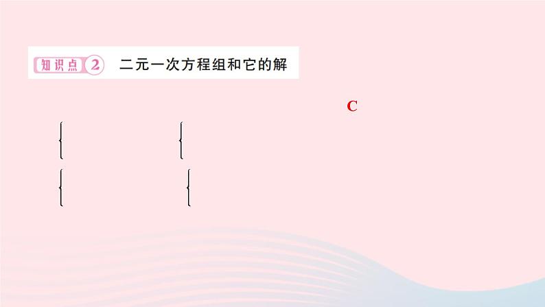 2024七年级数学下册第7章一次方程组7.1二元一次方程组和它的解作业课件新版华东师大版07