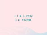 2024七年级数学下册第8章一元一次不等式8.2解一元一次不等式8.2.1　不等式的解集作业课件新版华东师大版