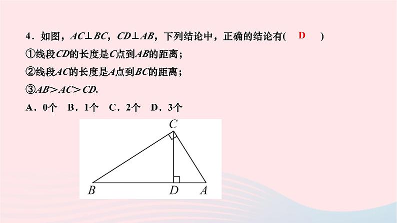 2024七年级数学下册第五章相交线与平行线章末复习作业课件新版新人教版第4页