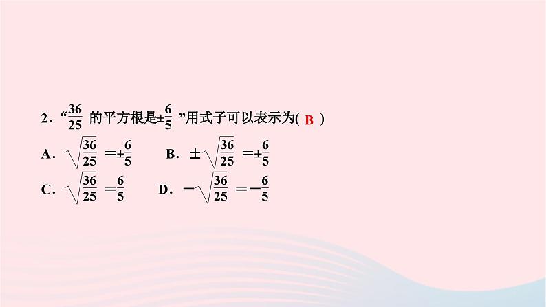 2024七年级数学下册第六章实数专题训练三澄清概念深入理解作业课件新版新人教版第3页