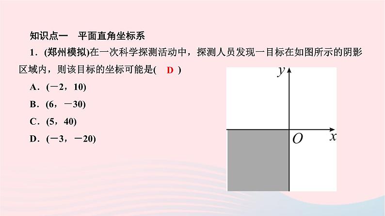 2024七年级数学下册第七章平面直角坐标系单元复习作业课件新版新人教版第2页