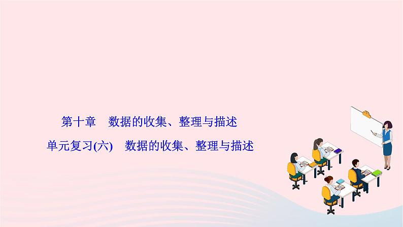 2024七年级数学下册第十章数据的收集整理与描述单元复习作业课件新版新人教版第1页